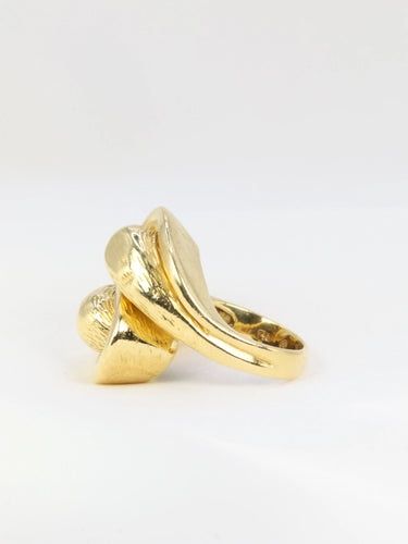 Bague Bague vintage toi et moi en or jaune 58 Facettes 595