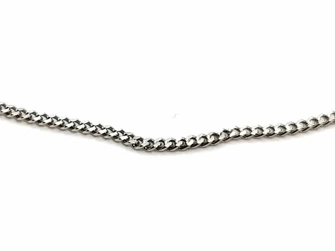 Collier Collier Maille gourmette Or blanc 58 Facettes 1639541CN