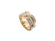 Bague 56 bague CARTIER panthere maillons t56 or jaune 18k & 35 diamants 0.7ct 58 Facettes 253475
