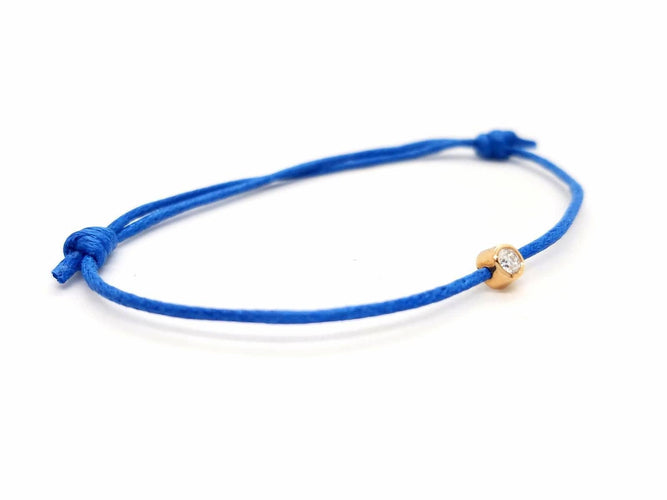 Bracelet Bracelet Cordon Or rose Diamant 58 Facettes 578880RV