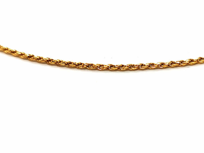 Collier Collier Maille corde Or jaune 58 Facettes 1629157CN