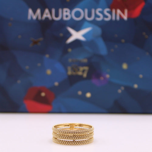 Bague Bague MAUBOUSSIN « Le Premier Jour » or jaune 58 Facettes