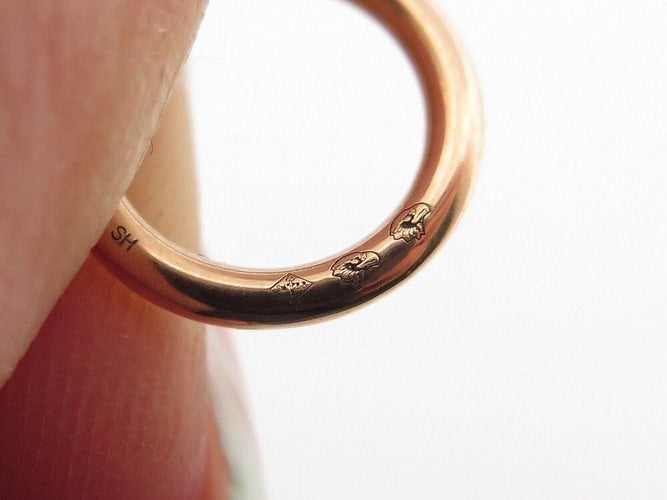 Collier collier HERMES ex-libris gm or rose 18k 58 Facettes 254491