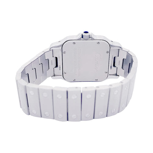 Montre Montre Cartier "Santos Galbée", acier. 58 Facettes 33497