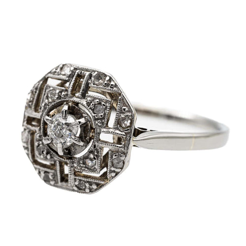 Bague 51.5 Bague Or blanc Diamant 58 Facettes 2282713CN