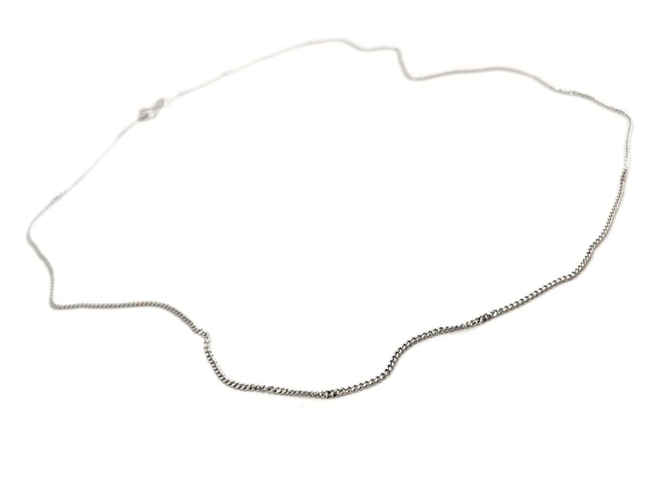 Collier Collier Maille gourmette Or blanc 58 Facettes 1639541CN