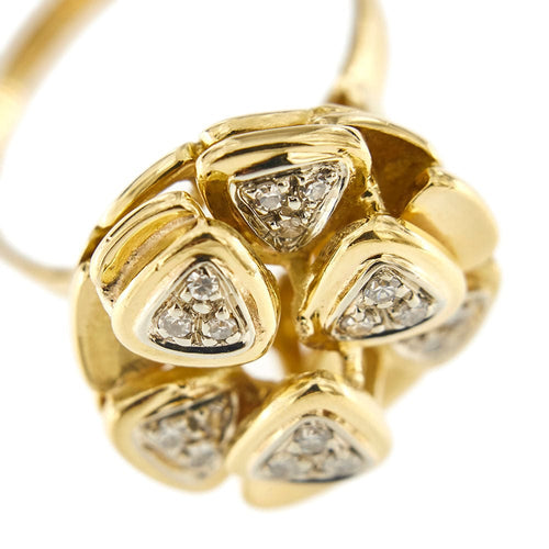 Bague 54 Bague fleur diamants 58 Facettes 31805