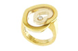 Bague 52 Bague Chopard Happy Diamonds or jaune diamant 58 Facettes 31E00045