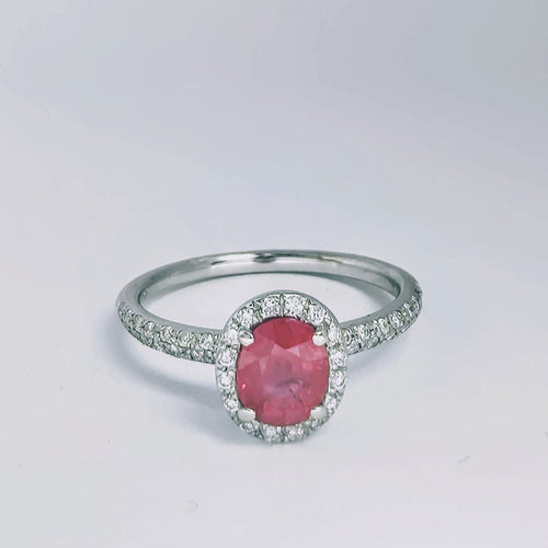 Bague Bague en or blanc diamants et rubis 58 Facettes 5569