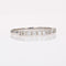 Bague 55 Demi alliance fine diamants or blanc 58 Facettes 22-457A