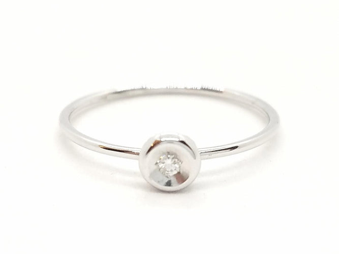 Bague 53 Bague Or blanc Diamant 58 Facettes 579279RV