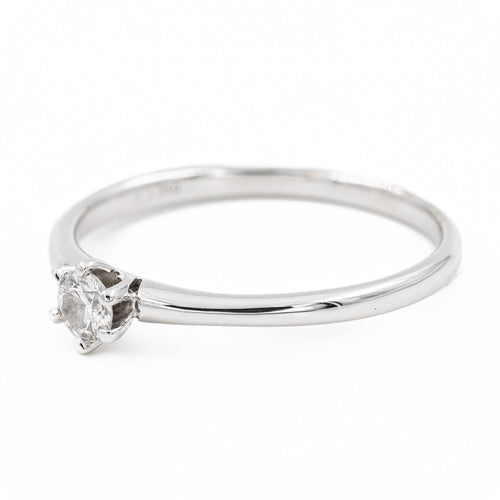 Bague 54 Bague Solitaire Or blanc Diamant 58 Facettes 2227350CN