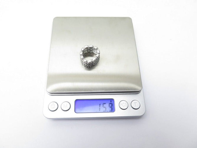 Bague 48 bague MAUBOUSSIN je le veux 5 rangs t48 49 or blanc 18k & diamants 58 Facettes 237061