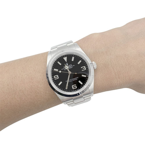 Bracelet Montre Rolex, "Oyster Perpetual Explorer", acier. 58 Facettes 32453