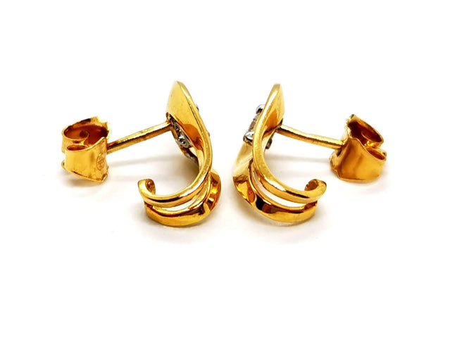 Boucles d'oreilles Boucles d'oreilles Or jaune Diamant 58 Facettes 1179562CD