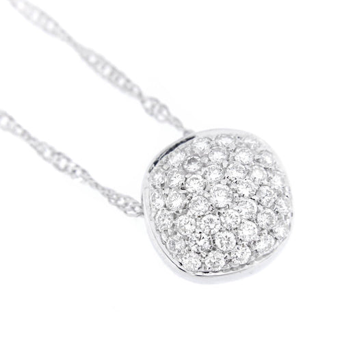 Collier collier pendentif pavage diamants 58 Facettes 13387