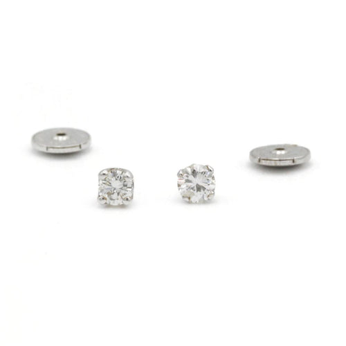 Boucles d'oreilles Puces d'oreilles - Or & Diamants 58 Facettes 230074R