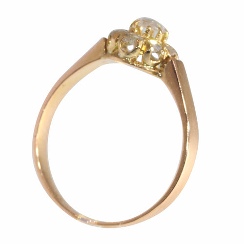 Bague 59 Bague en or rose, diamants 58 Facettes 22347-0071