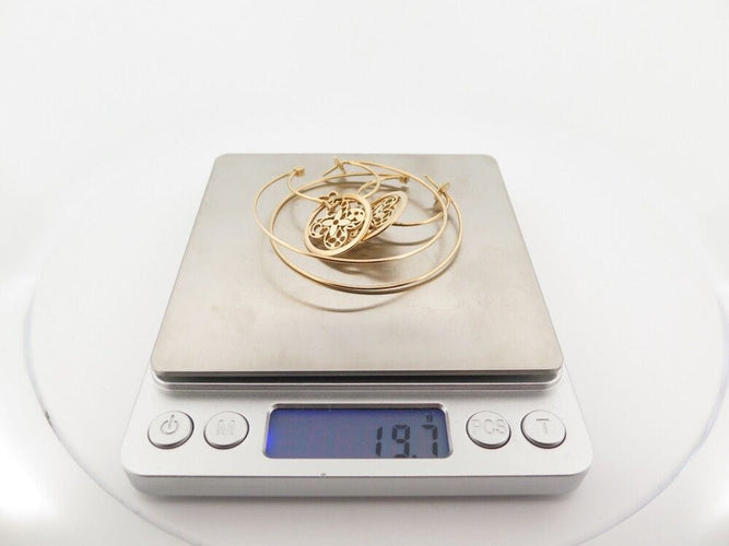 Boucles d'oreilles boucles d'oreilles LOUIS VUITTON or creoles resille monogram 58 Facettes 249783