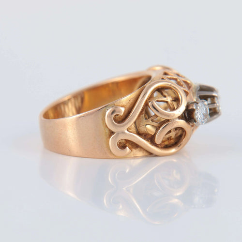 Bague Bague Vintage 1950 58 Facettes