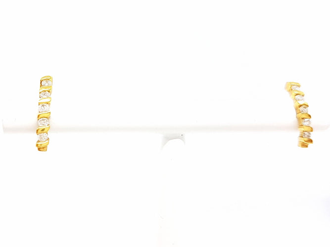 Boucles d'oreilles Boucles d'oreilles Or jaune Diamant 58 Facettes 06433CD