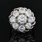 Bague 52 Bague marguerite de diamants sur fils d'or 58 Facettes 22-410