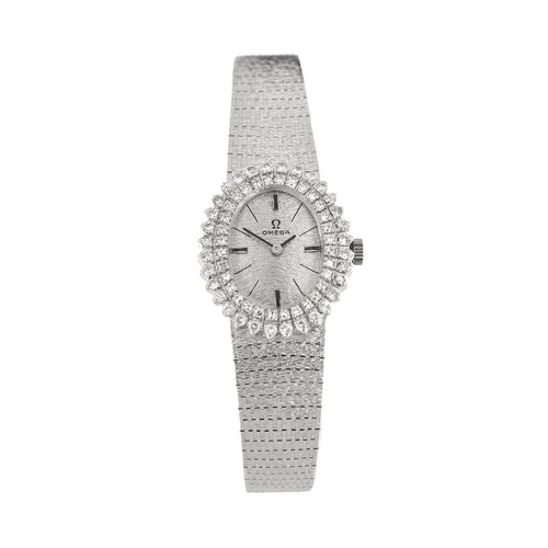 Montre OMEGA - Montre Or blanc Diamants 58 Facettes 24852W