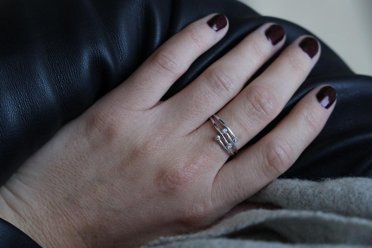 Bague 54 Bague Or blanc Diamant 58 Facettes 1969279CN