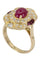 Bague BAGUE MODERNE RUBIS ET DIAMANTS 58 Facettes 003291