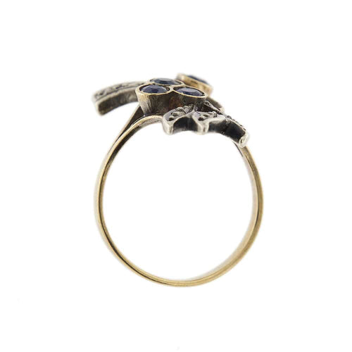 Bague 53 Bague vintage diamants et saphirs 58 Facettes 31154