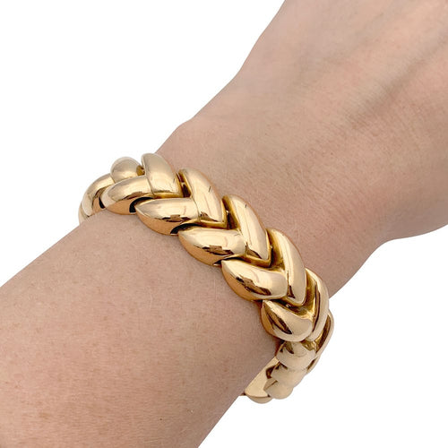 Bracelet Bracelet Cartier "Tresse" or jaune. 58 Facettes 33531