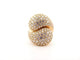 Bague 53 vintage bague CARTIER ying et yang pavage 160 diamants 5.25ct or 18k 58 Facettes 256021