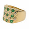 Bague 51 Bague Bandeau Or jaune Emeraude 58 Facettes 2734049CN