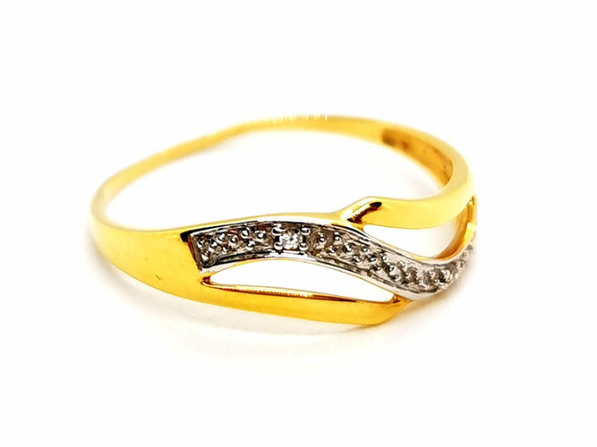 Bague 58 Bague Or jaune Diamant 58 Facettes 1180542CD