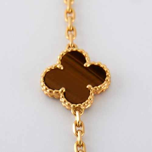 Collier Van Cleef & Arpels - Sautoir Alhambra Oeil de tigre 58 Facettes