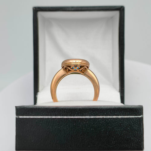 Bague 52 Bague vintage Topaze bleu suisse 58 Facettes