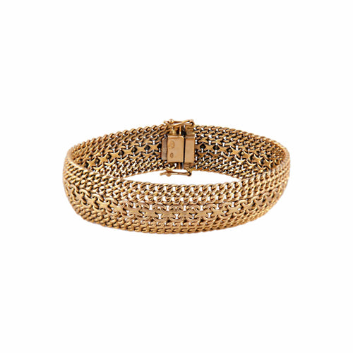 Bracelet Bracelet Manchette or jaune 58 Facettes