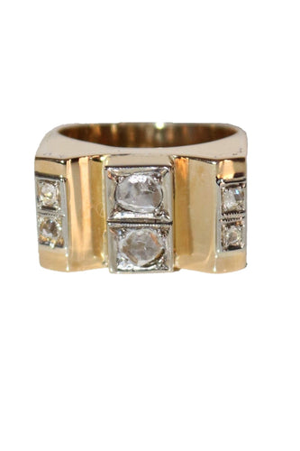 Bague Bague Tank Diamants Taille Rose 58 Facettes 519