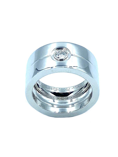 Bague CARTIER. Collection Love, bague or blanc et diamant 58 Facettes