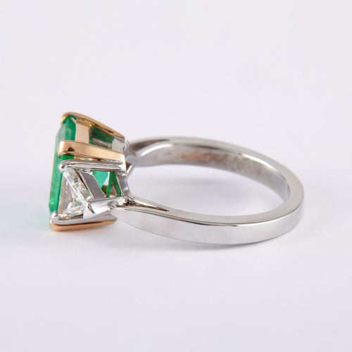 Bague Bague Emeraude et Diamants troïdia 58 Facettes