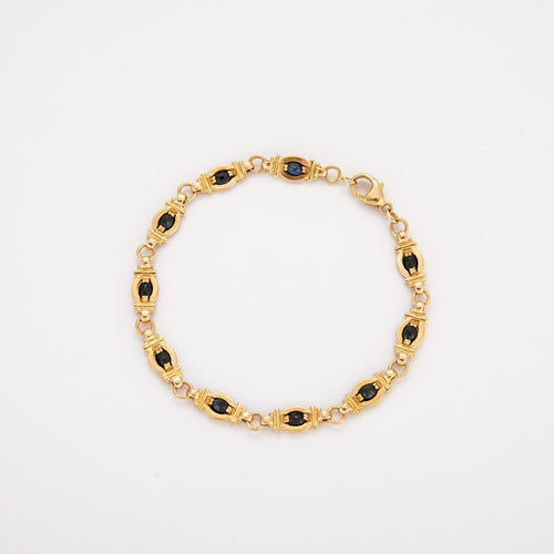 Bracelet Bracelet or jaune saphirs 58 Facettes 3333