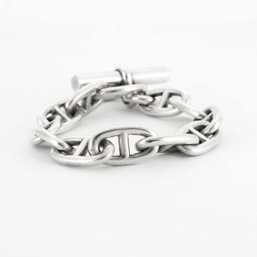 Bracelet HERMES -Bracelet Chaine d'ancre Argent 58 Facettes
