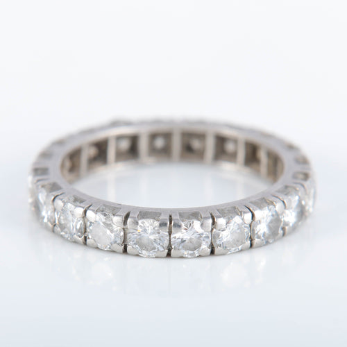 Bague 52 Alliance Platine 20 Diamants 58 Facettes 220392