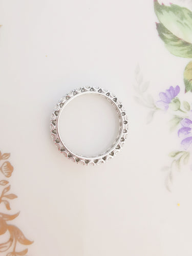 Bague Alliance Américaine Platine Diamants 1,50 ct 58 Facettes AA 1511