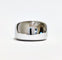 Bague 57 Bague jonc or blanc Cartier "Nouvelle vague" 58 Facettes 1-767/4