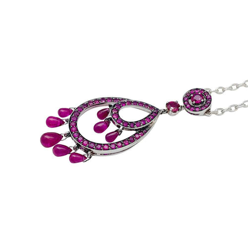 Collier Collier Boucheron, "Cinna Pampilles, or blanc, rubis. 58 Facettes 31597