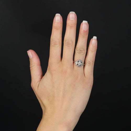 Bague 57 Bague ancienne art déco diamants 58 Facettes 23-219