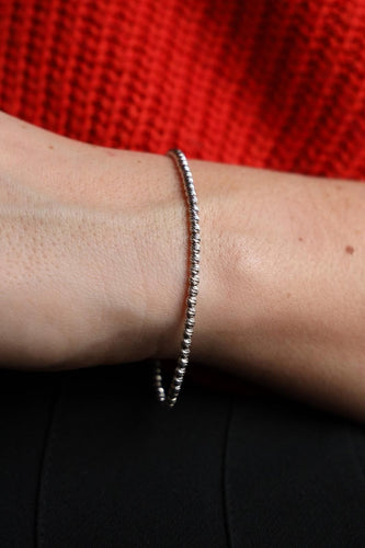 Bracelet Bracelet Maille boule Or blanc 58 Facettes 2057829CN