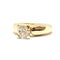 Bague Solitaire fiançailles diamant or jaune 58 Facettes