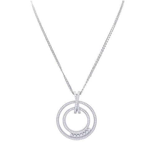 Collier Collier Chopard, "Happy Diamonds", or blanc, diamants. 58 Facettes 32622